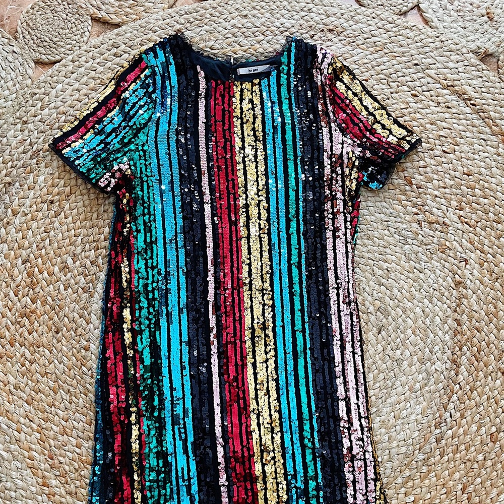 Rainbow Sequin Dress